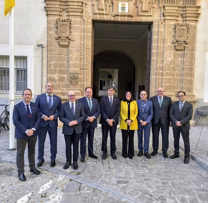 Reunión de los rectores de las universidades públicas andaluzas en la Universidad de Cádiz.