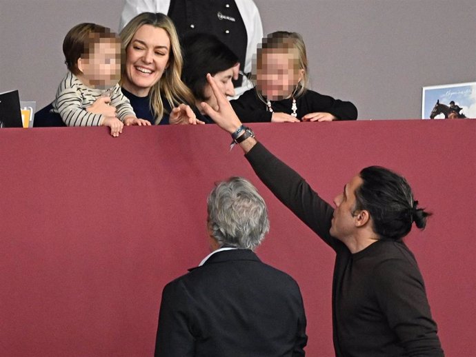 Marta Ortega, Carlos Torreta, sus hijos, Roberto Torretta y Carmen Echevarría durante la IFEMA Madrid Horse Week