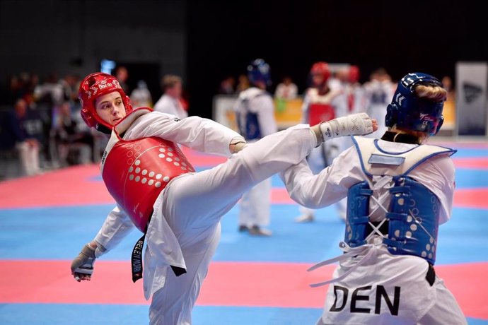 Belén Morán, deportista de taekwondo.