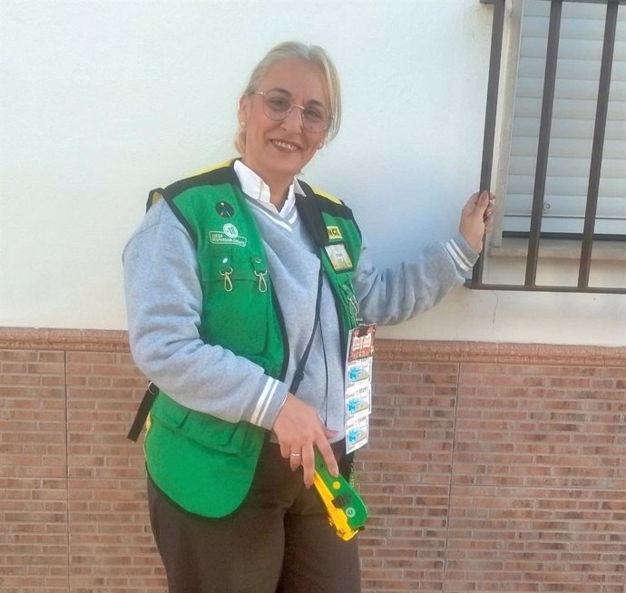 Rosario Garrido, vendedora de la ONCE en la localidad sevillana de Arahal.