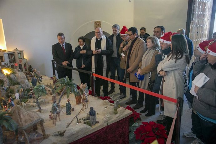 La ciudadanía puede disfrutar ya del tradicional belén que prepara Apanas en el Palacio de Fuensalida de Toledo