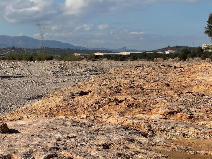 Zona inundada en imatge d'arxiu