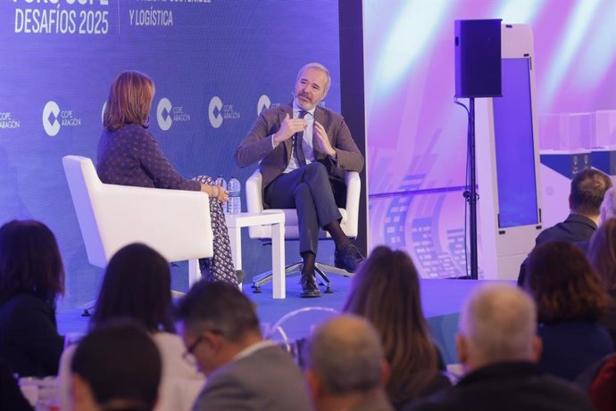 El presidente del Gobierno de Aragón, Jorge Azcón, en el Foro COPE 2025.