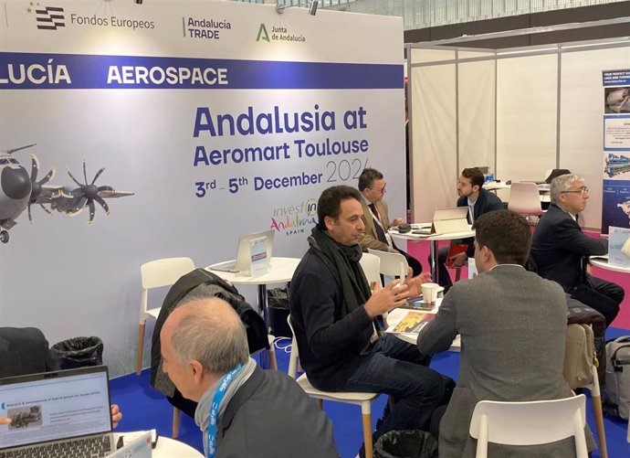 Andalucía Trade "refuerza el aeronáutico andaluz" en el encuentro comercial Aeromart Toulouse de Francia.