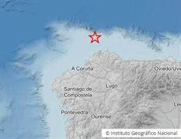 Terremoto costa norte de Galicia.