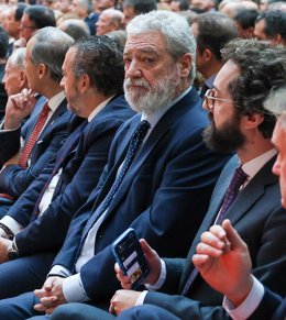 El director del Gabinete de la presidenta de la Comunidad de Madrid, Miguel Ángel Rodríguez, durante el acto conmemorativo de celebración del 46º aniversario de la Constitución Española  