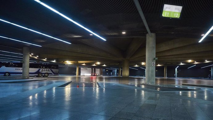 Archivo - Estación de autobuses de Pamplona.