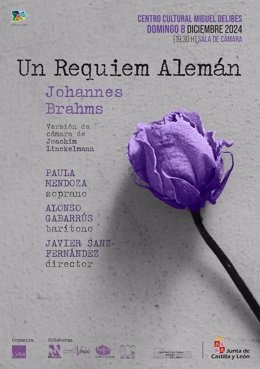 Cartel del concierto 'Un Réquiem Alemán' de Johannes Brahms