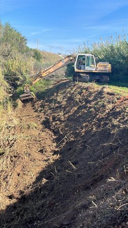 Obras en el arroyo de Las Moreras