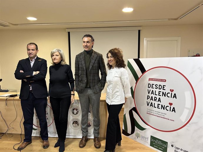 Presentación de la iniciativa solidaria 'Desde Valencia para Valencia' para apoyar la recuperación de zonas afectadas por la DANA.