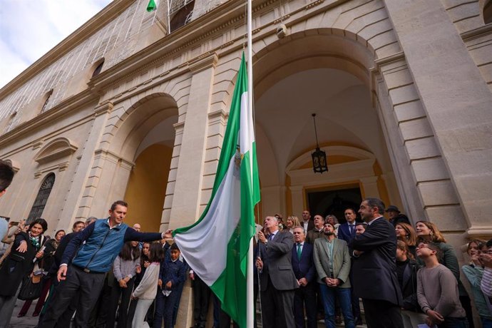 Acto del Día de la Bandera de Andalucía en el Ayuntamiento de Sevilla