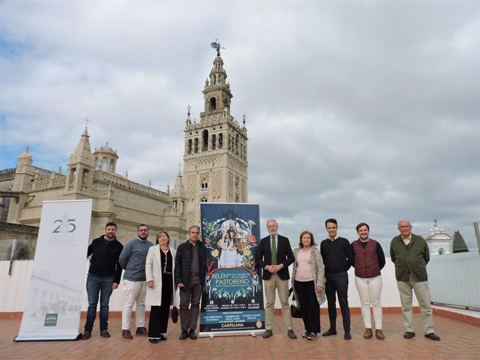 Imagen de la presentación del VI Belén viviente pastoreño de Cantillana