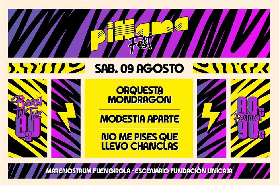 Marenostrum Fuengirola celebrará el festival Pihama Fest con bandas nacionales de los años 80 y 90 como la Orquesta Mondragón, Modestia Aparte y No Me Pises Que Llevo Chanclas.