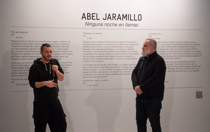 Presentación de la exposición 'Ninguna noche en llamas', de Abel Jaramillo