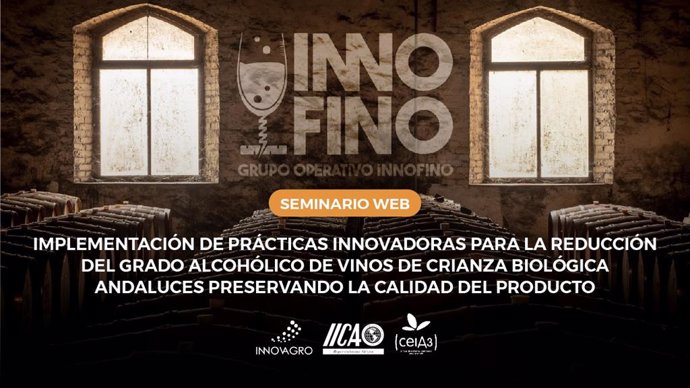 Imagen promocional del webinario de ceiA3-Innovagro que protagonizará el Grupo Operativo Innofino.