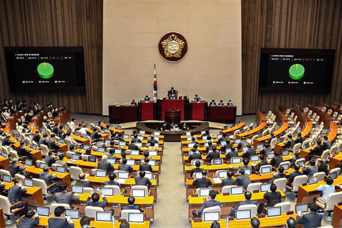 Archivo - Imagen de archivo de la Asamblea Nacional de Corea del Sur.