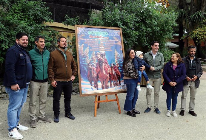 El teniente de alcaldesa de Servicios Públicos y Medio Ambiente en el Ayuntamiento de Jerez de la Frontera (Cádiz), Jaime Espinar, en la presentación de las actividades navideñas en el Zoo