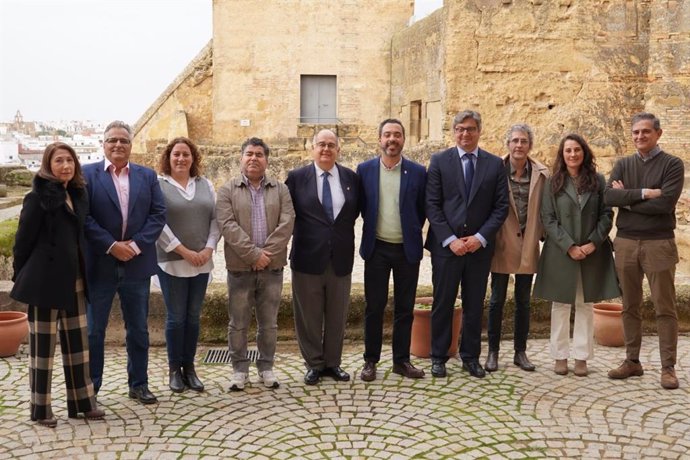 Representantes de la Asociación Rutas Culturales de España en Carmona