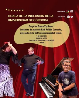 Cartel de la II Gala de la Inclusión de la Universidad de Córdoba.