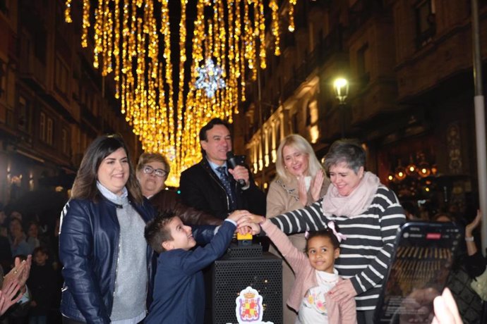 Encendido del alumbrado navideño.