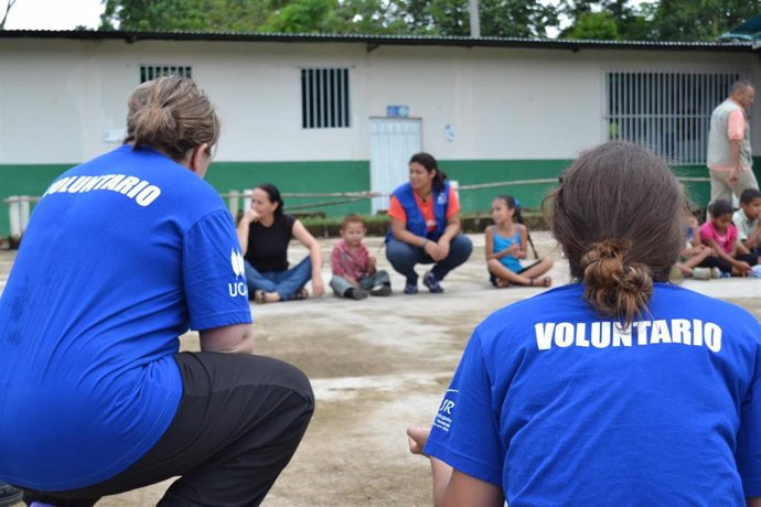 Voluntarias durante el voluntariado en Venezuela