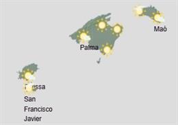 El tiempo hoy, jueves 5 de diciembre, en Baleares.