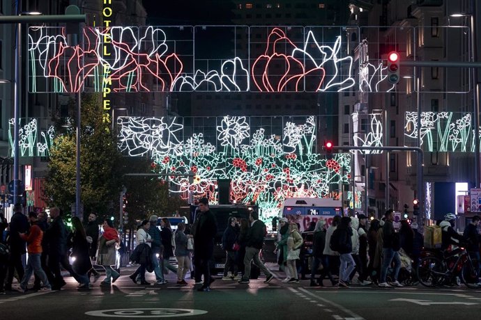 Encendido de las luces de Navidad 2024 en el centro Madrid