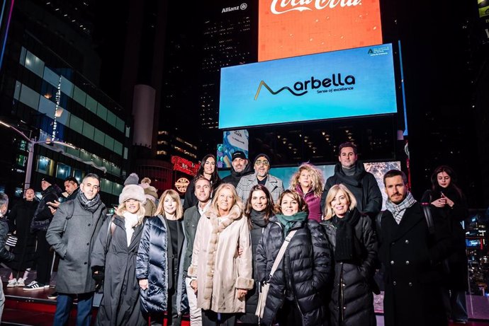 Marbella potencia el mercado estadounidense con presencia en pantallas en Times Square y Hudson Yard.