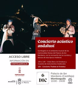 Cartel del concierto acústico andalusí