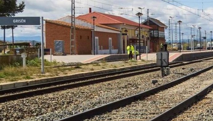 Estación de Grisén, en la provincia de Zaragoza