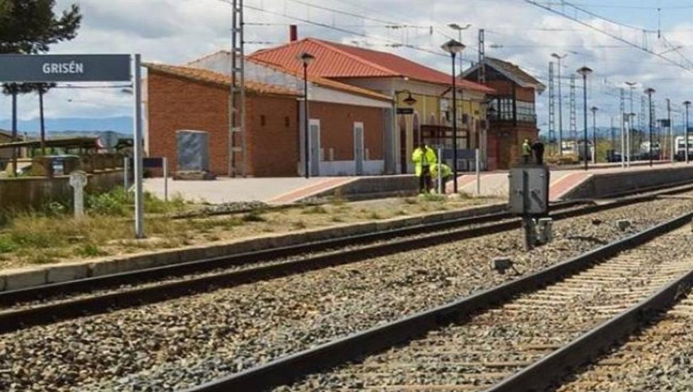 Estación de Grisén, en la provincia de Zaragoza