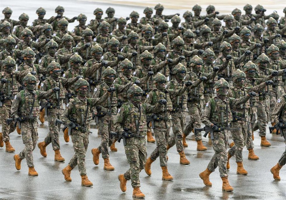Archivo - Imagen de archivo de efectivos del Ejército de Corea del Sur.