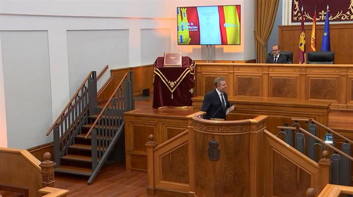 Acto de homenaje a la Constitución en las Cortes de Castilla-La Mancha.