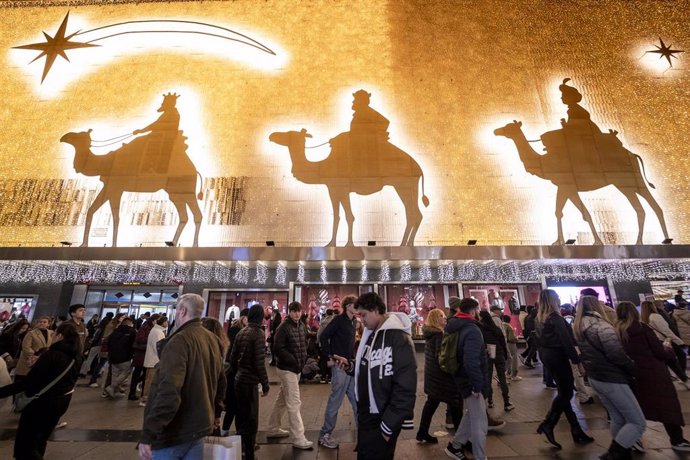 Encendido de las luces de Navidad 2024 en el centro de la ciudad, a 28 de noviembre de 2024, en Madrid (España).