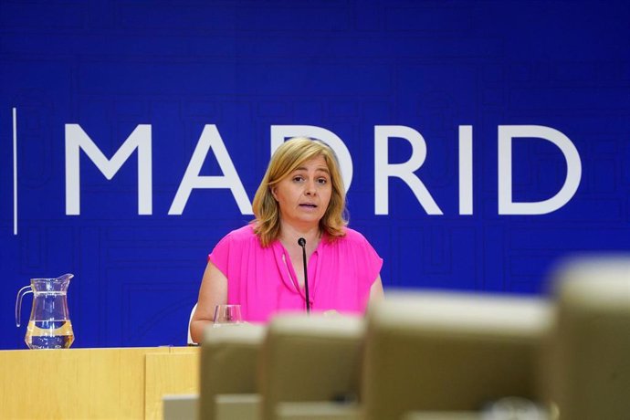 Archivo - La vicealcaldesa de Madrid y portavoz del Gobierno municipal, Inma Sanz, en la rueda de prensa posterior a la Junta del Gobierno 