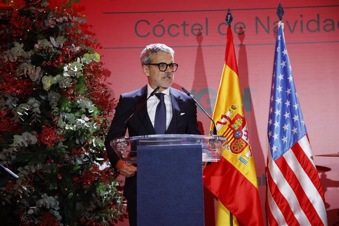 El presidente de AmChamSpain, Jaime Malet, durante el evento de 107 aniversario de la institución