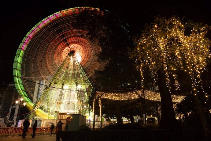 Las luces de Navidad en las calles de Vigo.