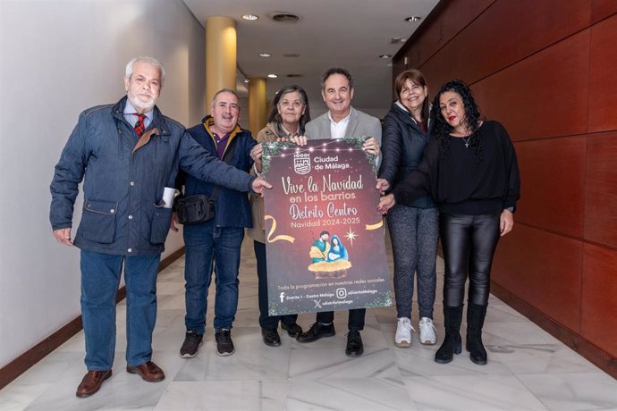 Presentación de la programación de Navidad en el Distrito Centro de Málaga.