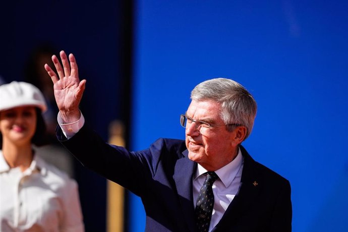 Archivo - El presidente del COI, Thomas Bach, en Paris 2024. 