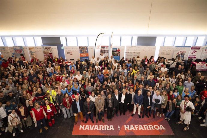 Archivo - Primera fiesta del voluntariado navarro, celebrada el pasado mes de octubre en Baluarte.