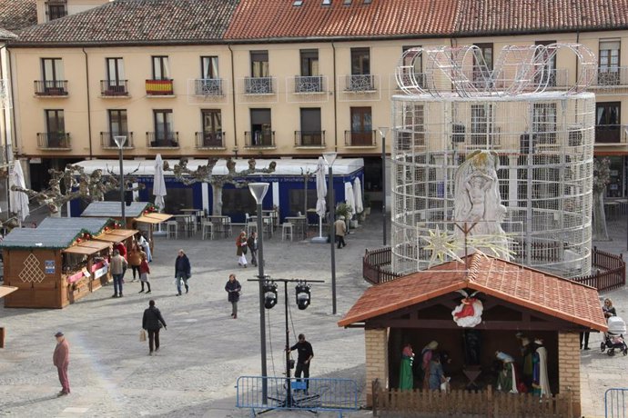 Imagen del Mercado Navideño en Palencia.