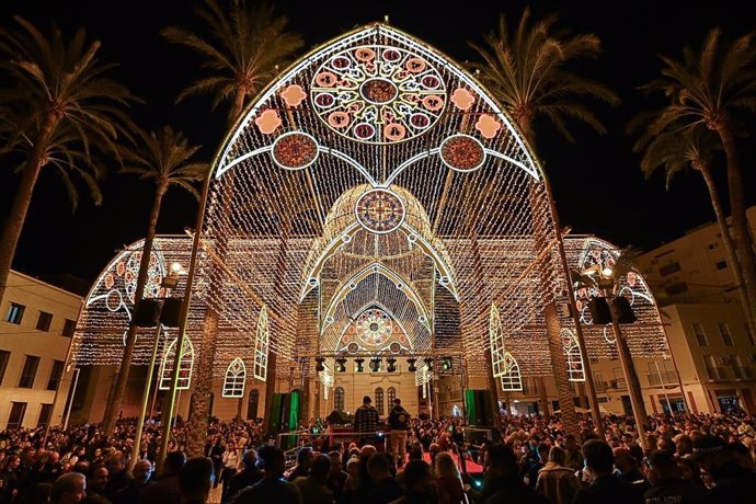 Encendido de Navidad en la capital almeriense.