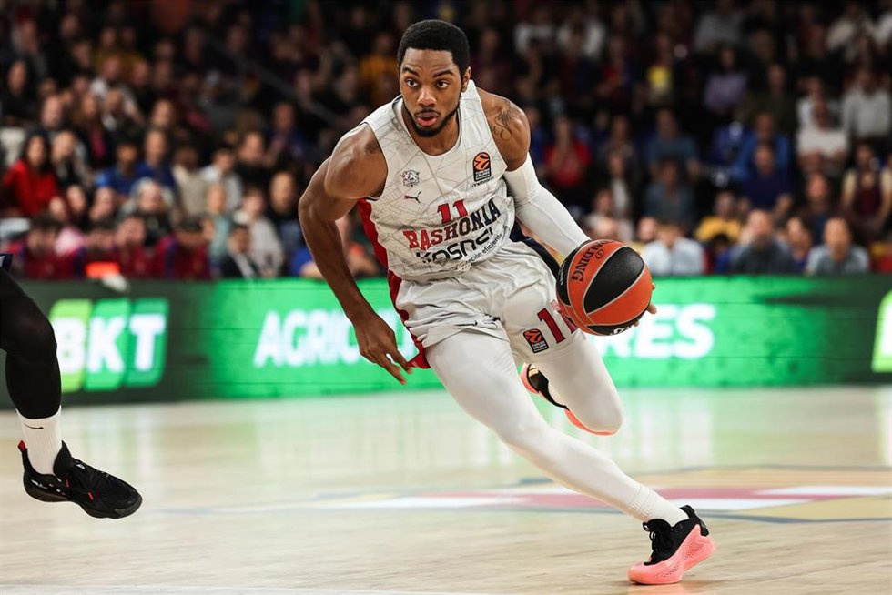 Trent Forrest, en un partido del Baskonia.