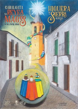 Cartel de la Cabalgata de los Reyes Magos de Hieguera de la Sierra 2025.