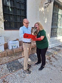 El Centro de Recuperación de Especies Amenazadas suelta en Málaga cuatro aves rehabilitadas de tres especies diferentes.