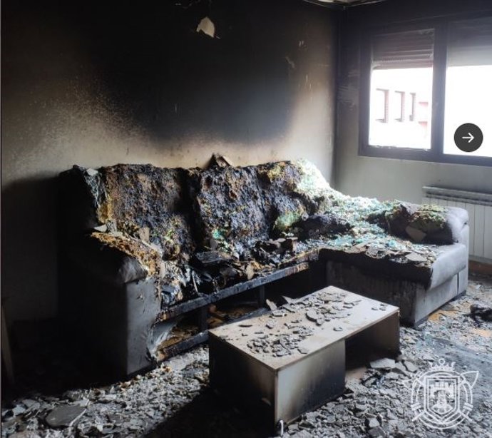 Incendio una vivienda de la calle San Roque (Burgos)