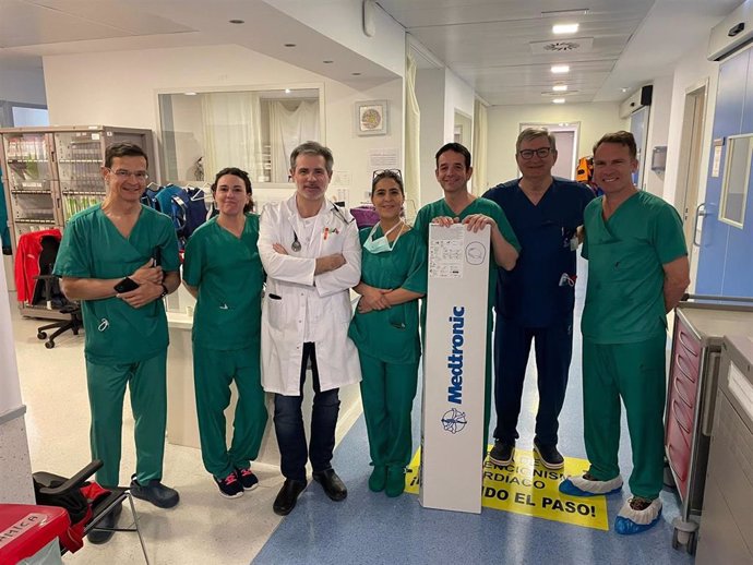 Miembros de la Unidad de Electrofisiología del servicio de cardiología del Hospital Universitario Santa Lucía