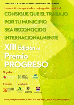 Cartel del XIII Premio Progreso.