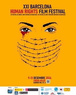 Cartell del XXI Festival de Cinema i Drets Humans (Barcelona)