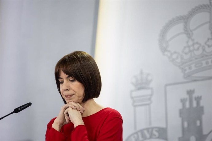 La ministra de Ciencia, Innovación y Universidades, Diana Morant, en una rueda de prensa